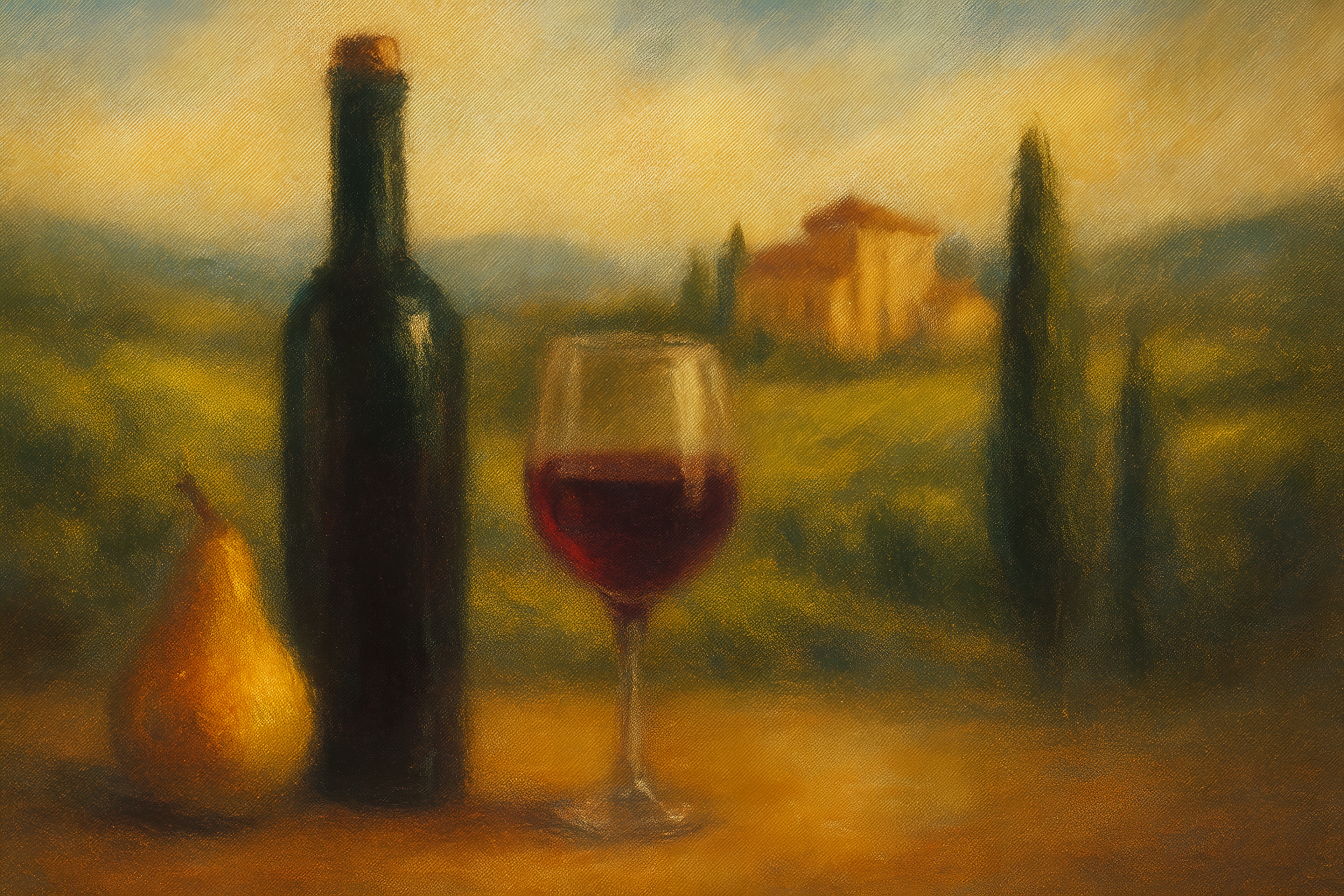 Italian vineyard landscape